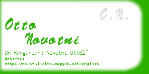 otto novotni business card